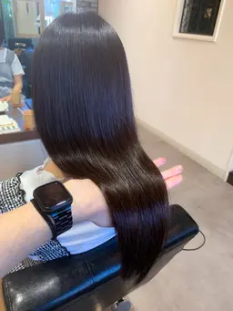 地毛風ストレート+Aujuaトリートメント