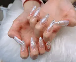 💅自爪＋ミラーネイル　(ベースフィルイン)