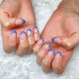 【リピーター様＋1500円】　🎀長さだし🎀　オフなし　ベースカラーなしフレンチ