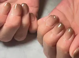 Jr.ネイリスト施術⭐︎無料のモデルさん募集中！ワンカラーグラデーションネイル
