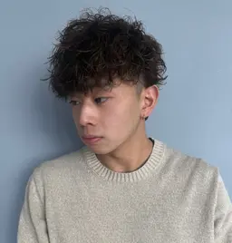 【💈新規メンズ限定💈】カット+波巻きスパイラルパーマ+マスクTr