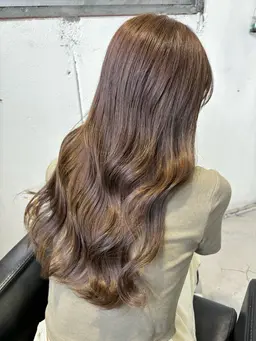 【ブリーチなしで透明感♪】カット×Wカラー×ケアトリートメント