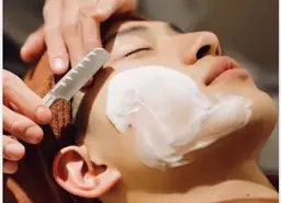 ミストシェービング＋眉毛カット＋フェイスケア【男性限定】