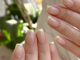 【自爪フィルイン無料】🎀カラーフレンチ(2色まで)5900 【パラジェルあり】