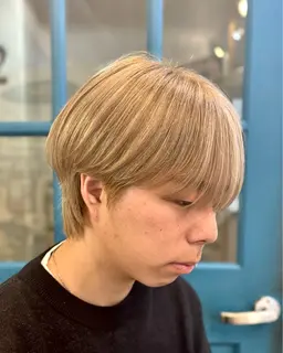 平日新規のみ🤫ショートorメンズ限定カット&ケアブリーチダブルカラー&最高級トリートメント💕
