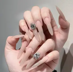 🐳【チップ長さ出し】ワンカラーofラメグラ🎀パーツ2個or埋め尽くし2本無料🐳