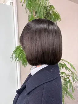 切りっぱなしボブカット✂️＋トリートメント✨🛁