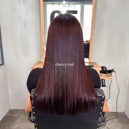 【☁️最高峰ケアカラー☁️】カット+reborn髪質改善フルカラー+2stepトリートメント🌈¥11,500