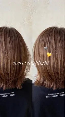 【肩上🩵】ハイライト✨＋オンカラー🎨＋2ステップトリートメント🫧