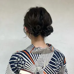 👘minimo限定10％off💕　　　　　　　　　　　　　　　　　【浴衣ヘアセット🪅】