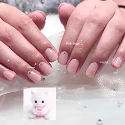 【⟡.·当日限定】🪽持込デザイン1​〜​2本（オフ込）時間内パーツつけ放題🎀🤍