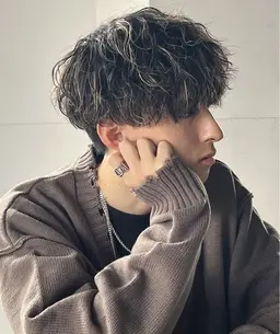 【メンズ12月限定】カット+シャドウパーマ