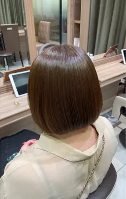 ワンカラー（リタッチ可）🤍+前髪カット✂️