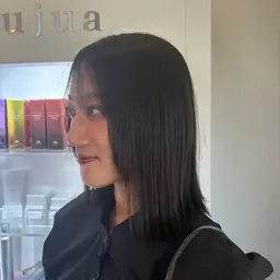 ［ストレスフリーな前髪に］カット＋前髪矯正＋髪質改善カラー＋艶髪トリートメント