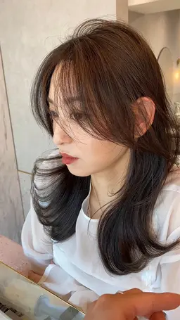 ブリーチなしのダブルカラー💜💙+カット✂️+超音波アイロン付き1STEPトリートメント