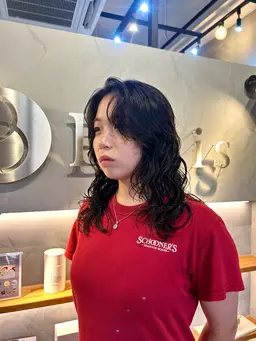 デジタルパーマ+カット