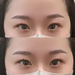 2月以降のご予約【練習モデル】アイブロウデザイニング 眉ワックス×毛抜き×メイク仕上げ◎眉毛が眉頭～眉尻まで生えてる方