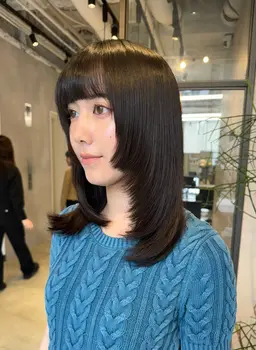 【デザインカット】+【2ステップトリートメント】✨¥5500韓国風レイヤー/ハッシュカット/ウルフ/ショートetc
