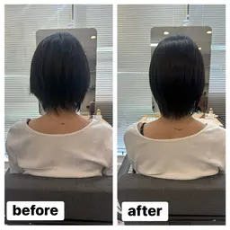 カット＋縮毛矯正🫧
