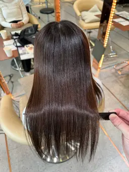 縮毛矯正+トリートメント