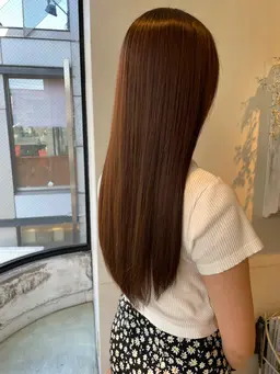 ダメージレス縮毛矯正+保湿トリートメント