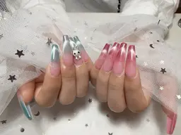 長さ出し（チップ）10本ワンカラー🩷