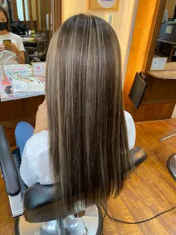 ハイライトオンカラー＋トリートメント