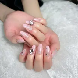 （オフなし）ウォーターケア付カラーグラデーションネイル💞ベースカラー＋10本1000円