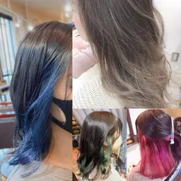 オシャレ感up【グラデーションカラーorインナーカラーorイヤリングカラー(ブリーチ込)】+ミルクTr ¥11900​〜​