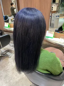 【当日限定ロング料金なし】当日OK🩵ヘアカラー🩵シャンプーブロー込み+minimoご予約限定トリートメント付き！