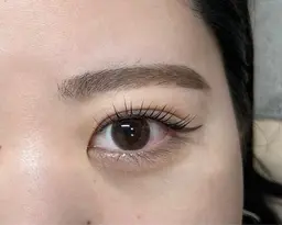 ケラチンラッシュリフトコーティング仕上げ