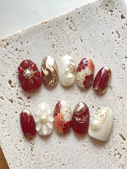 【冬企画】オーダーチップ/ネイルチップ作成/60min/成人式/ブライダル/袴　※口コミお願いします