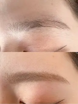 【学割U23ブロウ】眉毛ワックス脱毛+間引き・CUT相談+メイク仕上げ✨学生さん限定メニューです♡