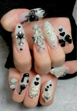 【10本長さ出し】1カラーパーツつけ放題1.5h［パラジェル・フィル・ケア］※空き時間表示されない為予約リクエスト下さい