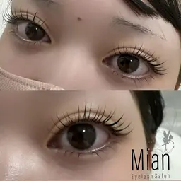 上下似合わせまつ毛パーマ+束感コーティング付