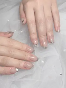 美爪フレンチネイル　ベースカラー込み