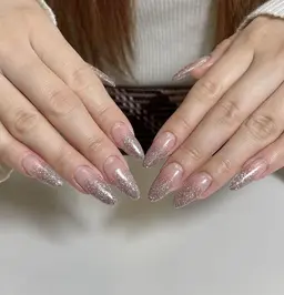 チップ長さ出し＋ワンカラ／ラメグラ