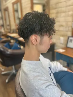 【メンズ人気No.1】波巻きスパイラル＋メンズカット＋眉カット[ミニモ限定]波巻きスパイラル:シャドウパーマ:西葛西