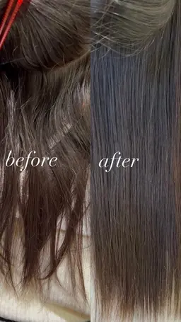 秋冬限定営業後18時30分以降クーポン【縮毛矯正】髪質改善ストレート　酸性ストレートもあり