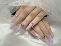 ✨モデル練習✨🌸チップ10本持ち込みデザイン🌸定額パーツは10個まで 🌸予約リクエスト必要　月、火、土曜日に限定