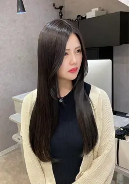 【髪質改善】酸性ストレート＋カット＋ダメージ補修トリートメント⭐️