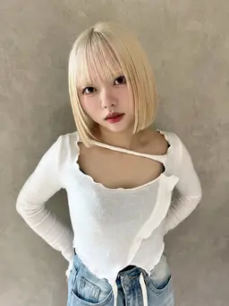 🦋‪カット＋エフェクトブリーチ＋オンカラー＋TOKIOトリートメント