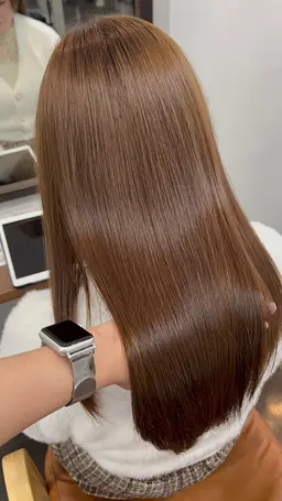 ロング料金なし ダメージレス美髪酸性ストレート➕カット