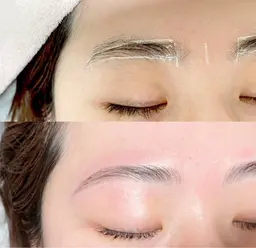 ハリウッドブロウリフト(眉周りWAX込/間引き無し)＋メイク仕上げ¥5,980