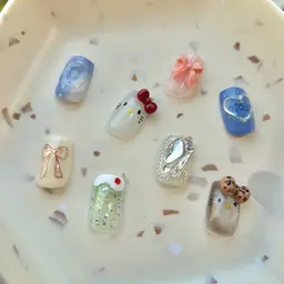 ハンドアート2本🩵オフケア込み