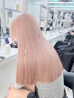 【ダメージが気になるけど明るくしたい方向け】ケアブリーチを使用したダブルカラー+話題の髪質改善🌟