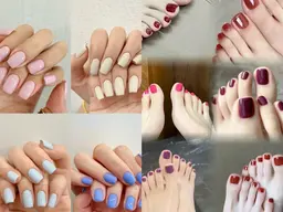 🎀🉐夏限定のハンドネイルワンカラー+フットワンカラー「8800円」❣️ （自店のジェルオフ無料、丁寧ケア込み）