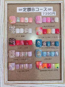 10種類以上から選べる🎀フット定額Ｂコース(ケア、フットバス付き)