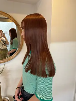 レディース限定‼️ ツヤツヤカラー✨ ➕𝐀𝐮𝐣𝐮𝐚トリートメント