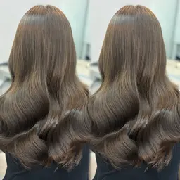 ✨️🫐ブリーチなし透明感ダブルカラー➕1stepトリートメント🫐✨️《11月限定価格》韓国風ちゅるちゅるカラー🦋